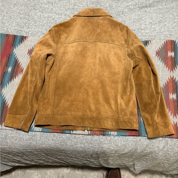 Men's Tan Suede Jacket - Picture 2 of 6